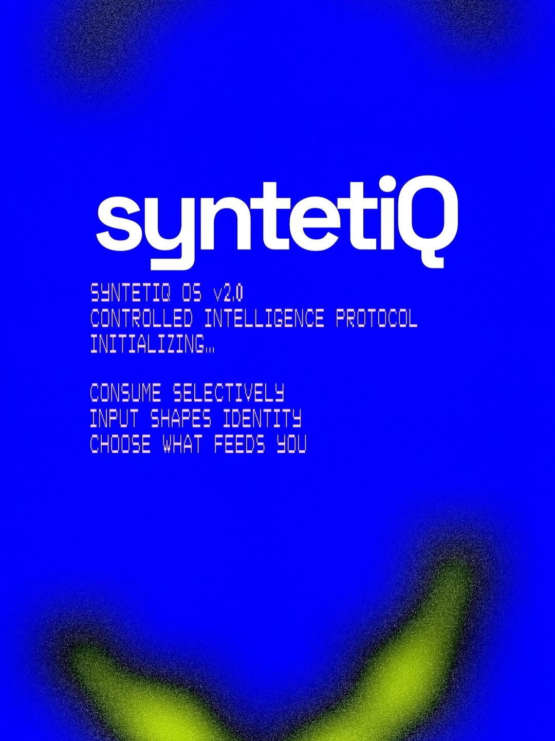 SYSTEM BOOT COMPLETE
syntetIQ ONLINE
NO EMOTION DE