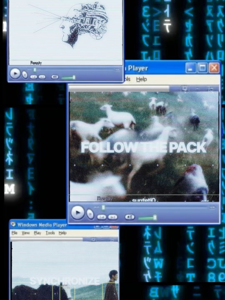 Will you follow the pack
or go your own way.

Inst