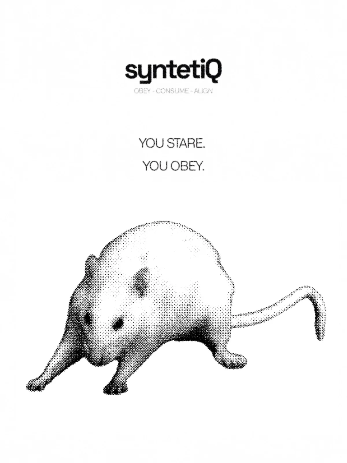 Rat consumes test substance.
Rat produces behavior